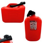 Kanister 20L + Lejek z atestem zbiornik bańka na paliwo, benzynę, ropę, olej czerwony