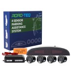 Czujniki parkowania i cofania na tył z WYŚWIETLACZEM CZARNE czujki 21,5mm zestaw czujników