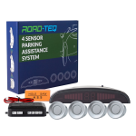Czujniki parkowania i cofania na tył z WYŚWIETLACZEM SREBRNE czujki 21,5mm zestaw czujników