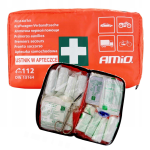 Apteczka pierwszej pomocy z ustnikiem DIN13164 samochodowa materiałowa