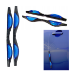 Odbojniki ochronne na drzwi samochodowe, niebieskie z odblaskiem, odbojnik, ochraniacz na rant drzwi 2 szt.