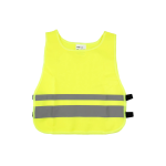 Kamizelka ostrzegawcza odblaskowa dla dziecka 4-12 lat żółta z certyfikatem