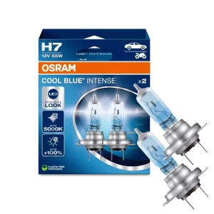 Żarówki halogenowe H7 OSRAM COOL BLUE INTENSE 55W 12V 5000K +100% więcej światła