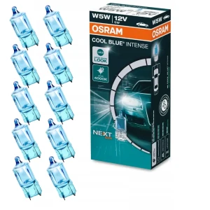 Żarówki halogenowe W5W OSRAM Cool Blue Intense 5W T10 12V 10 szt. postojówki