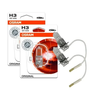 Żarówki halogenowe H3 OSRAM 55W 12V Original PK22s 2 szt. homologacja E1