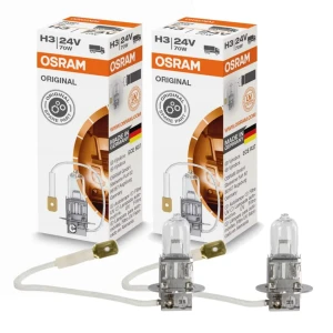Żarówki halogenowe H3 OSRAM ORIGINAL 70W 24V PK22s 64156 2 szt.