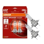 Żarówki halogenowe H7 OSRAM NIGHT BREAKER SILVER 55W 12V PX26d +100% więcej światła