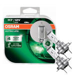 Żarówki halogenowe H7 OSRAM ULTRA LIFE 12V 55W 2 sztuki LONG LIFE Mijania Drogowe