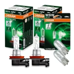 Żarówki halogenowe H11 OSRAM ULTRA LIFE 55W 12V 2 szt. + W5W T10 OSRAM ULTRA LIFE 5W 12V 2 szt. LONG LIFE