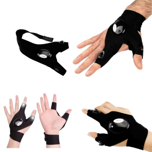 Rękawiczki warsztatowe - Rękawice z latarką ze światłem LED - Oświetlenie bez użycia rąk