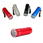Mała latarka 9 LED MINI kieszonkowa lekka aluminiowa 