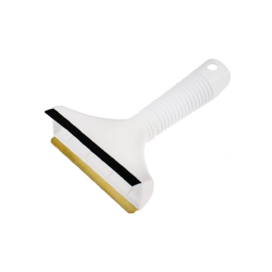 Skrobaczka do szyb z mosiężnym ostrzem i gumową ściągaczką biała 1 szt.