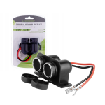Dodatkowe wodoszczelne gniazdo zapalniczki podwójne hermetyczne 12V 24V max. 15A