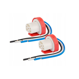 Gniazda ceramiczne pod żarówke HB1 HB5 oprawy żarówki 9004 9007 zestaw 2 szt. gniazd kostek