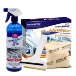 Zimowy zestaw samochodowy 3w1 - Odmrażacz do szyb Dr. Marcus -35°C + Pochłaniacz wilgoci Carin + Skrobaczka 