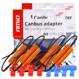 Rezystory CANBUS 50W 6 Ohm 4 sztuki Oporniki do żarówek LED Kasownik błędu spalonej żarówki 