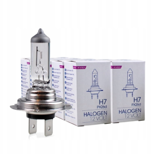 Żarówki halogenowe H7 M-Tech 12V 55W PX26d 10 sztuk Homologacja Światło Mijania Drogowe