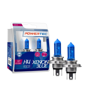 Żarówki halogenowe H4 M-Tech 12V 60/55W Powertec Xenon Blue Ksenon Effect Off-Road Niebieskie