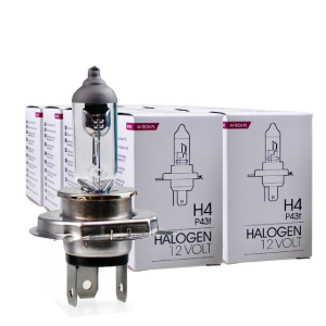 Żarówki halogenowe H4 M-Tech 9003 HB2 12V 60/55W P43t 10 sztuk Homologacja Światło Mijania Drogowe