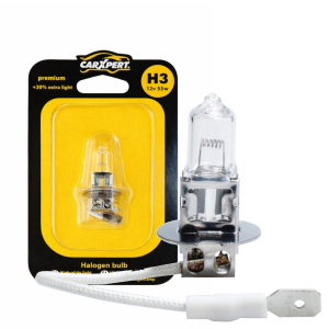 Żarówka halogenowa H3 CarXpert 12V 55W Premium Mijania Drogowe + 30% światła