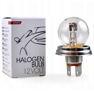Żarówka halogenowa R2 M-Tech 12V 45/40W P45t 1 sztuka Homologacja Światło Mijania Drogowe