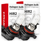 Żarówki halogenowe HIR2 9012 AMiO 12V 55W Homologacja Światło Mijania Drogowe