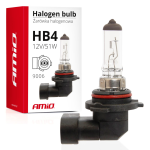 Żarówka halogenowa HB4 9006 AMiO 12V 51W Homologacja Światło Mijania 