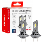 Żarówki LED H7 H18 AMiO 6000K CANBUS 12V Mocne Białe Światło Retrofity Plug&Play