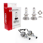 Żarówki LED H7-1 AMiO 6000K 12V 40W Mocne Białe Światło Retrofity Opel Mercedes VW