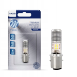 Żarówka LED S2 BA20d M-Tech 12V 12x1W 3030SMD Premium OFF-ROAD Motocykl Skuter Mocne Białe Światło