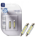 Żarówki LED C5W 41mm CANBUS 12V Retrofit 2 sztuki – do wnętrza i tablicy rejestracyjnej
