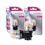 Żarówki LED PR27/7W 3157 CANBUS M-Tech 12V - 24V 15xSMD Czerwona – Retrofity 