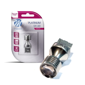 Żarówka LED W21/5W T20 M-Tech 12V 24V 4xHP Retrofit Biała – Stop / Pozycja