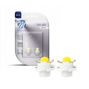 Żarówki LED BAX B8.4D T5 R5 M-Tech 12V Biała – Retrofity w Oprawce Walcowanej do Licznika