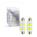 Żarówki LED C5W 36mm SV8.5 M-Tech 12V 4xSMD Biała – Retrofity Rurki do Wnętrza Samochodu