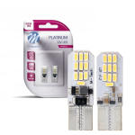 Żarówki LED W5W T10 CANBUS M-Tech 12V 20xSMD3014 Retrofity – Zimna Biała Boczne Diody