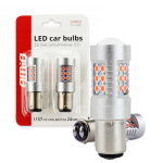 Żarówki LED P21/5W PR21/5W BAY15D CANBUS AMiO 12V 24V Retrofity – Czerwone Dwuwłóknowe