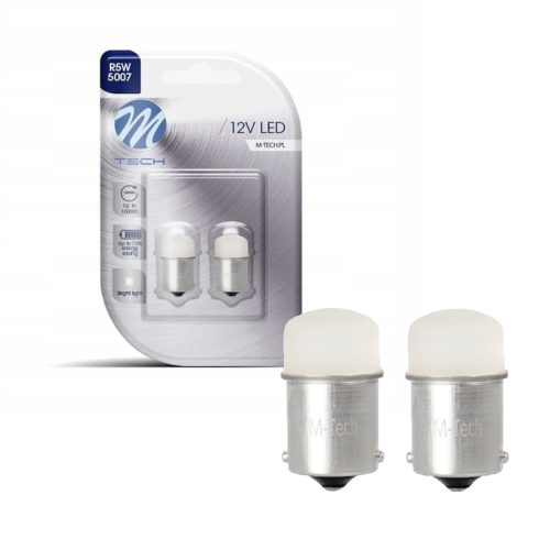 Żarówki LED R5W BA15s M-Tech 12V Retrofity – Białe LB033W