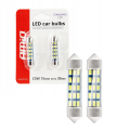 Żarówki LED C5W 39mm SV8.5 AMiO 12V 15SMD Retrofity – Rurki do wnętrza i tablicy rejestracyjnej 01091