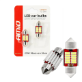 Żarówki LED C5W 31mm CANBUS AMiO 12V 24V Biała - Retrofity Rurki do Wnętrza Samochodu 01288