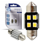 Żarówki LED C5W 31mm CANBUS M-Tech 12V Zimna Biała - Retrofity Rurki do Wnętrza Samochodu