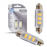 Żarówki LED C5W 41mm SV8.5 M-Tech 12V 6xSMD2835 Białe – Retrofity Rurki do Wnętrza Samochodu
