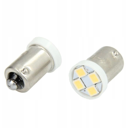 Żarówki LED T4W BA9s M-Tech 12V 4xSMD2835 Białe – Retrofity Diody Samochodowe do Licznika Zegara LB009W