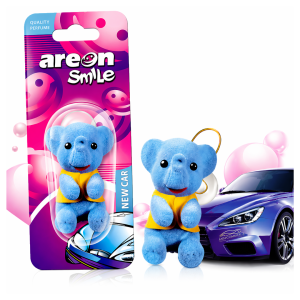 Zawieszka Zapachowa Zapach do Auta NEW CAR Areon Smile Słoń Odświeżacz Premium