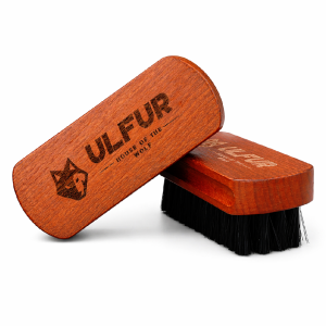 Szczotka do Czyszczenia i Pielęgnacji Skóry Naturalnej ULFUR – Drewniana Szczotka do Butów, Mebli i Galanterii Skórzanej