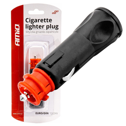 Wtyczka Do Gniazda Zapalniczki EURO DIN 12V / 24V 5A Z Bezpiecznikiem