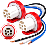 2x Gniazdo Ceramiczne Żarówki HB1 HB5 9004 9007 12V 24V Oprawa Wtyczka Kostka