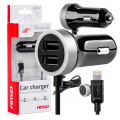 Ładowarka Samochodowa USB 2x USB Lightning iPhone 2.4A 12/24V