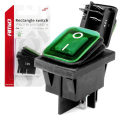 Włącznik Przełącznik Podświetlany Zielony 12V 24V 20A ON/OFF Prostokątny LED