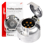 Gniazdo Przyczepy 7 PIN Aluminiowe Gniazdo 7PIN ALU